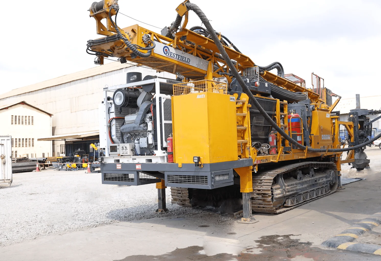 Westfield yellow drilling equipment